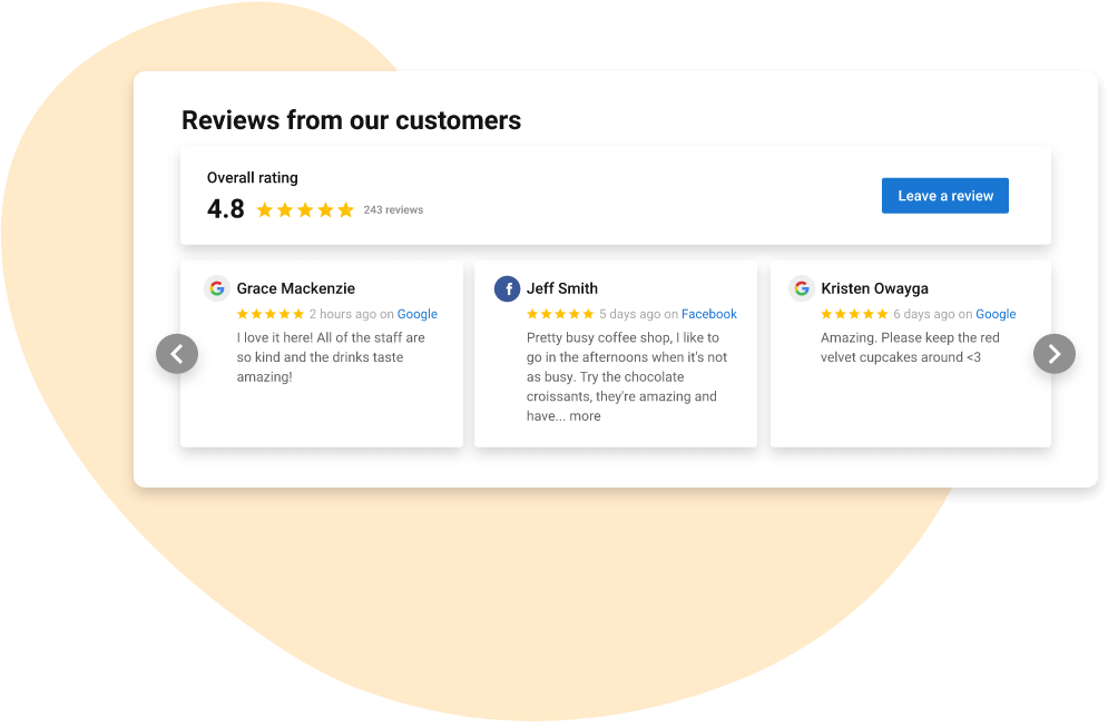 Use real reviews to help clients get more customers rep man image 5
