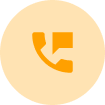 Phone Chat icon on orange